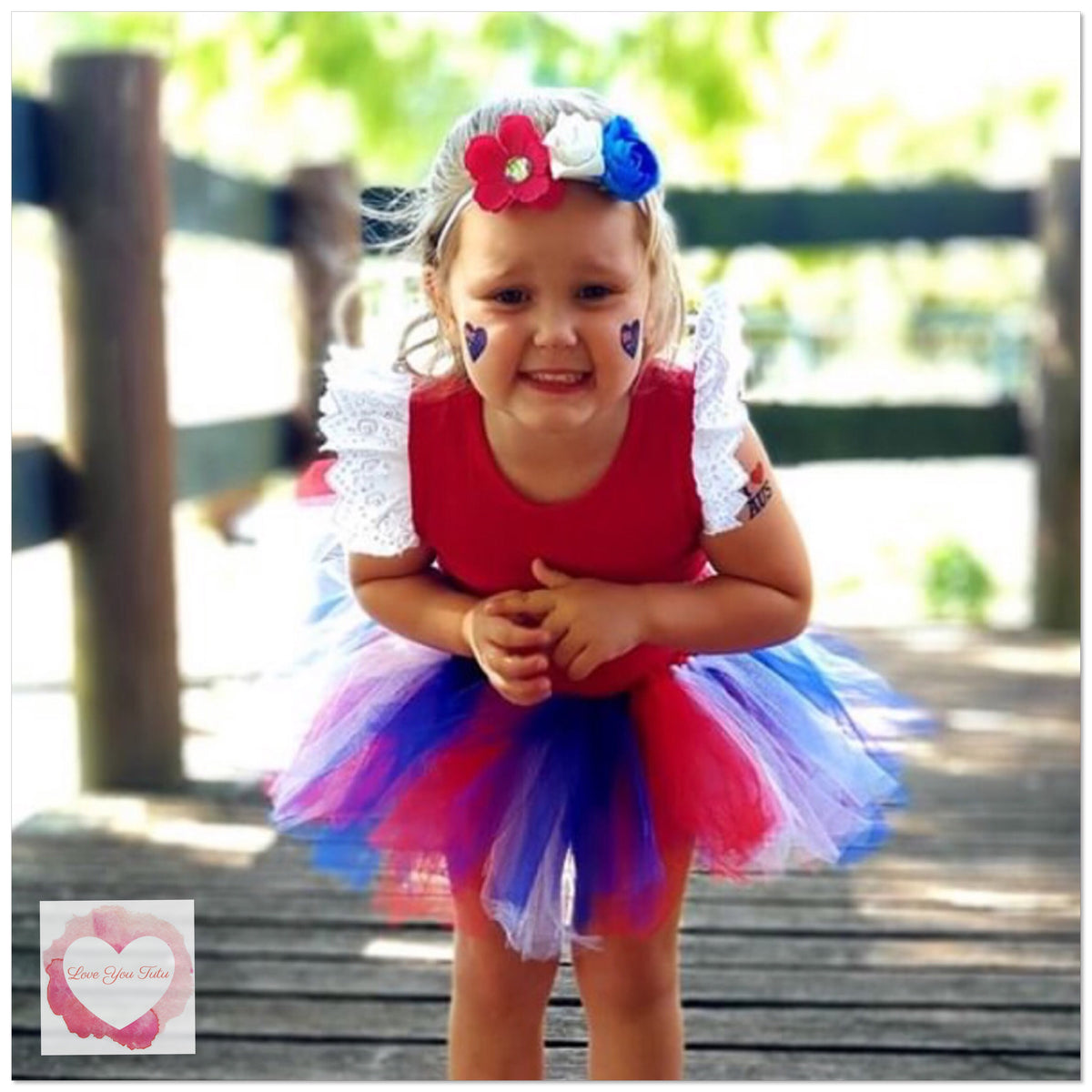 Tutu dress clearance red and blue