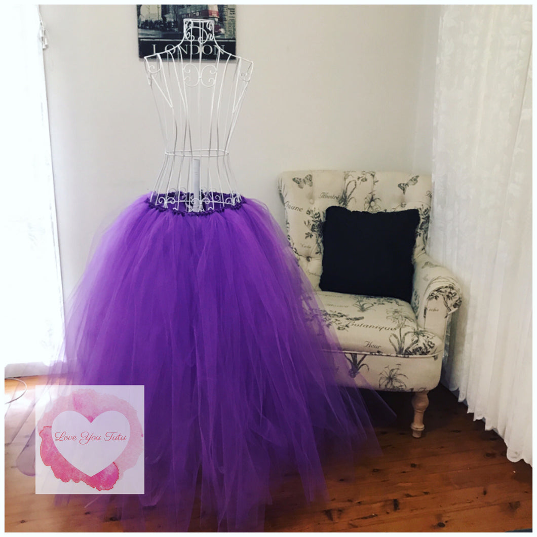 Full length purple adult/maternity Tutu skirt