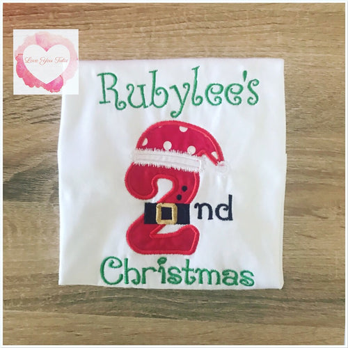 Embroidered 2nd Christmas design