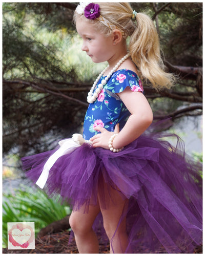 Plum high low Tutu skirt