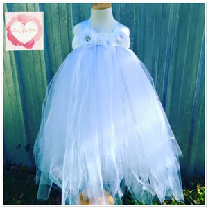 Full length tulle & lace tutu dress