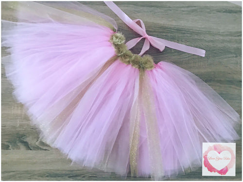 Gold and pink princess Tutu dress