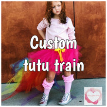 Load image into Gallery viewer, *Custom train high low Tutu skirt