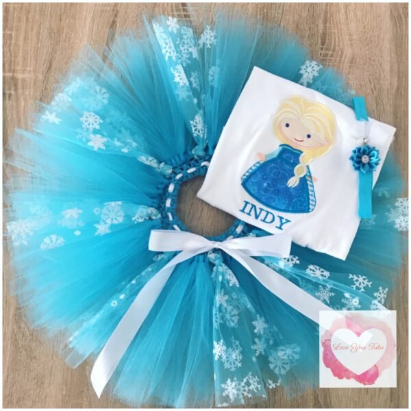 Embroidered princess tutu set
