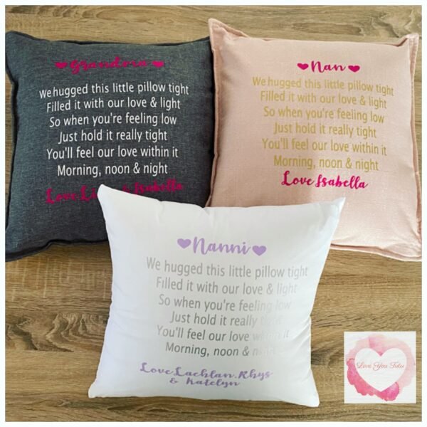 Personalised Hug cushion