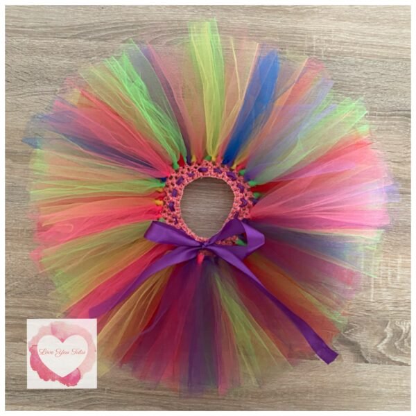 Multicoloured short tutu 1-5 years -ready to ship