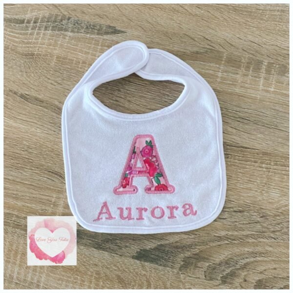 Monogrammed baby bib - Image 3