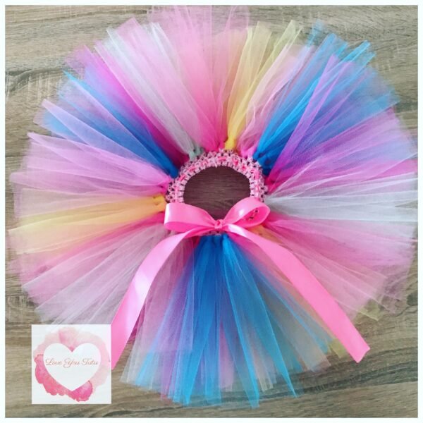 Rainbow/pinks short Tutu skirt