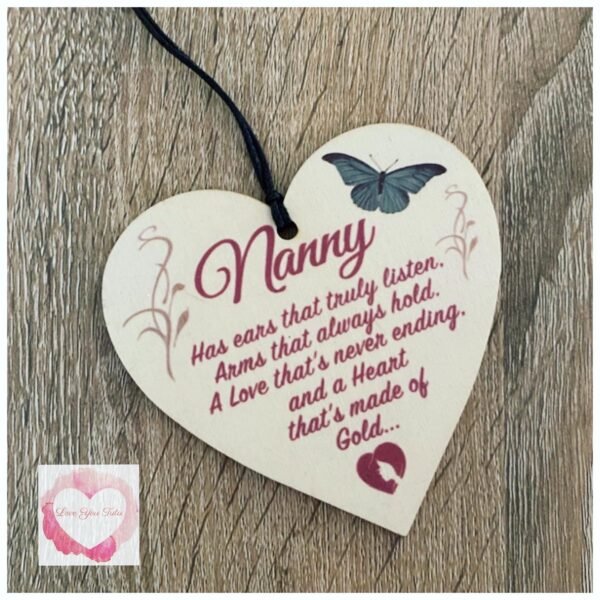 Nanny heart ornament decoration