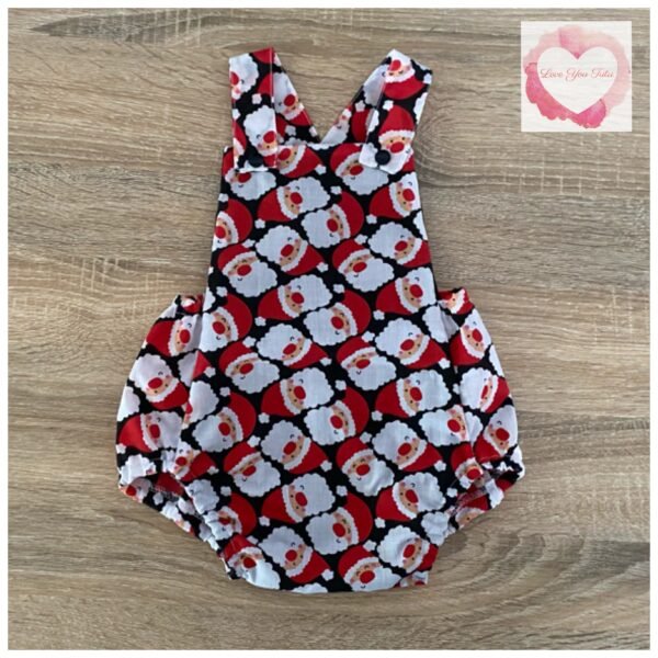 Santa romper size 9-12 mths -ready to ship