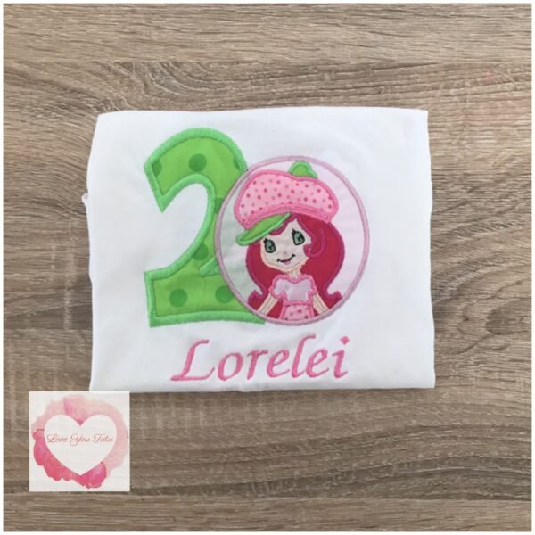 Embroidered Strawberry design - Image 2