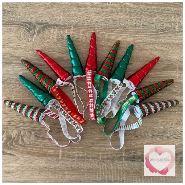 Christmas unicorn horn headbands