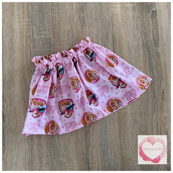 Skye paw patrol paperbag skirt- size 3-4 -ready to ship