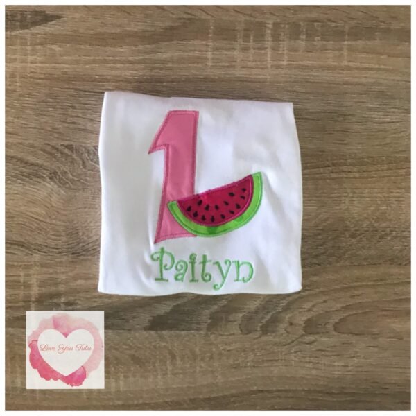 Embroidered Watermelon design