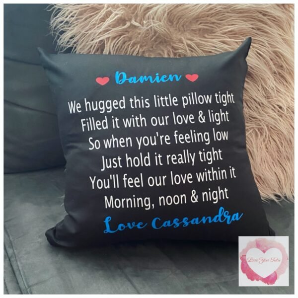 Personalised Hug cushion - Image 3