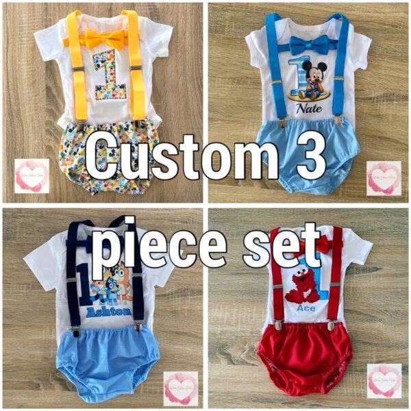 *Custom Boys 3 piece set