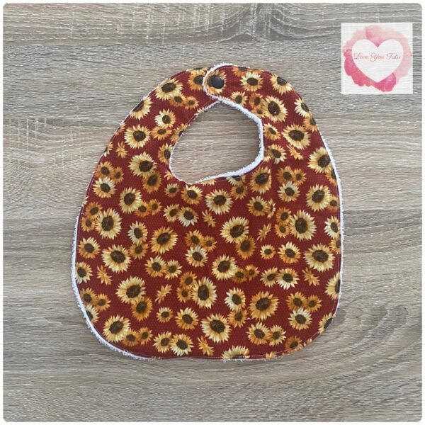 Sunflower’s bib -ready to ship