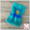 Embroidered personalised towel with picture