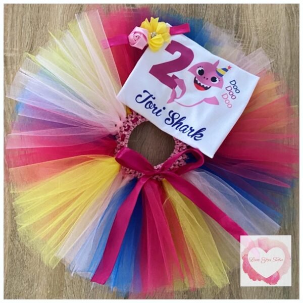 Shark personalised tutu set