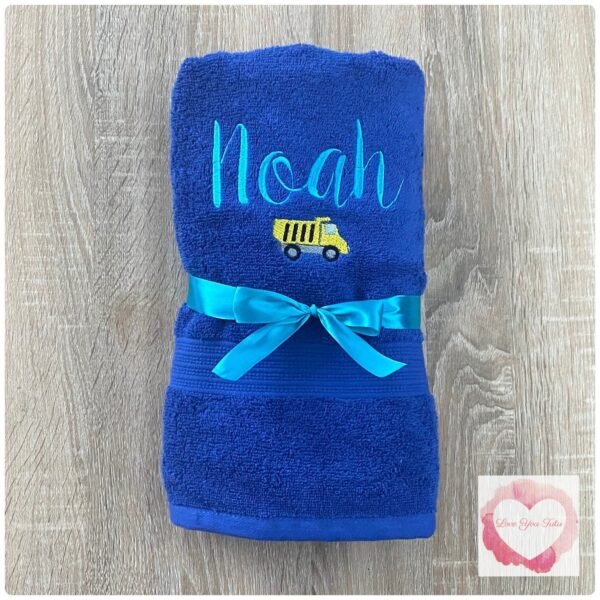 Embroidered personalised towel with picture - Image 18