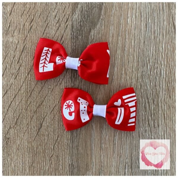 Christmas Bow hair clip sets - Image 12