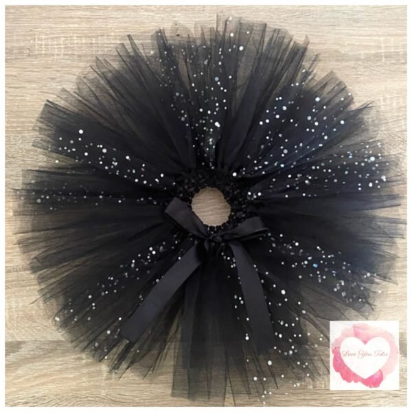 Black & sequin short Tutu skirt