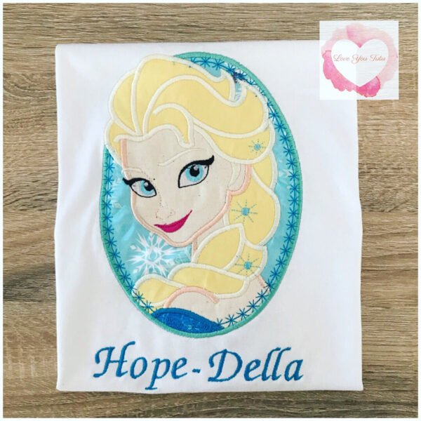 Embroidered princess circle design