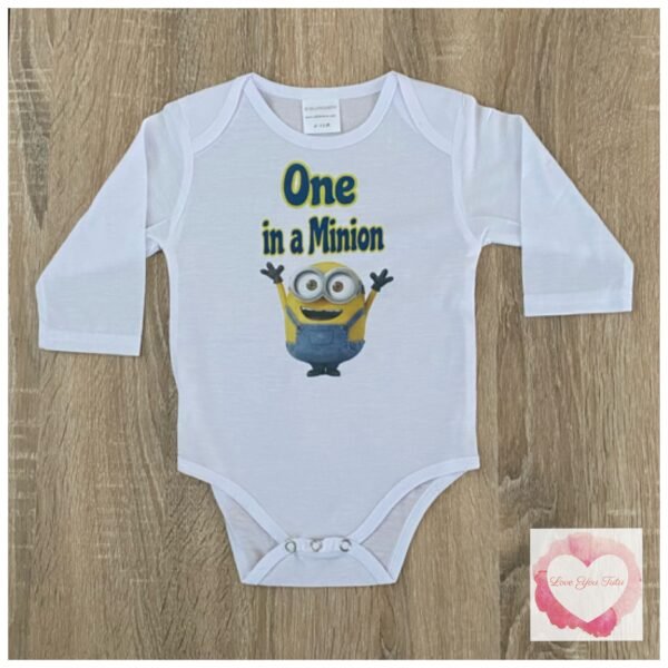 One in a minion printed design