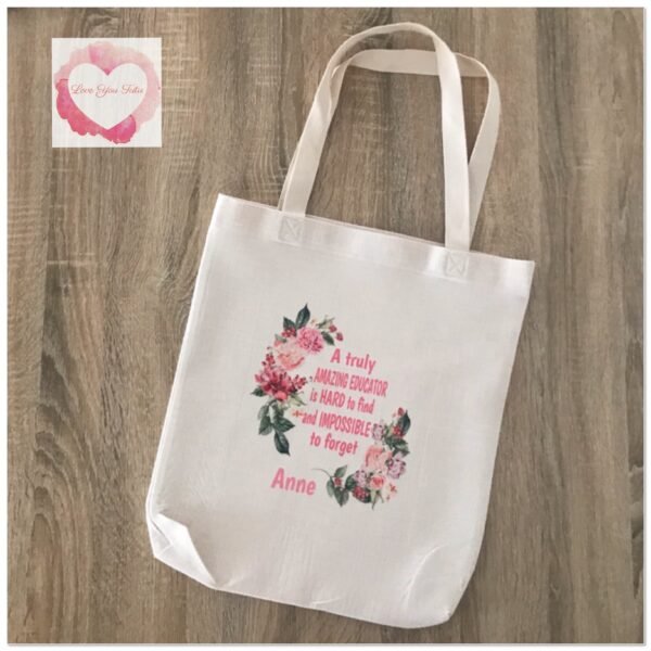 Personalised teachers tote bags-various designs - Image 5