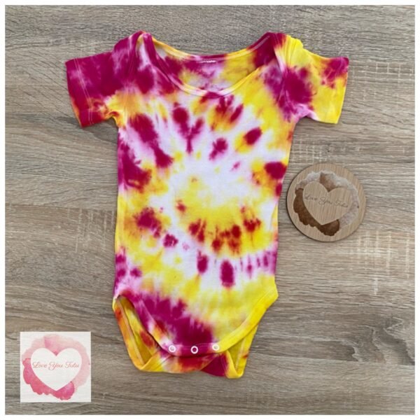 Hand tie dyed onesie size 1-ready to ship