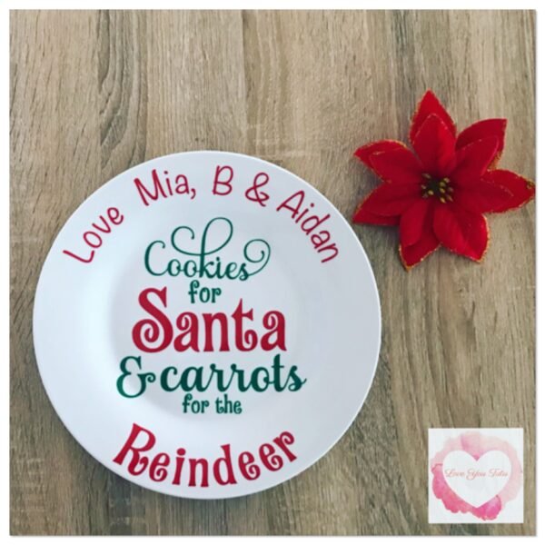 Personalised Santa plate