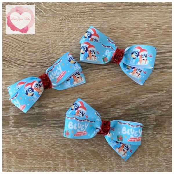 Bluey bow hair clips - Image 5