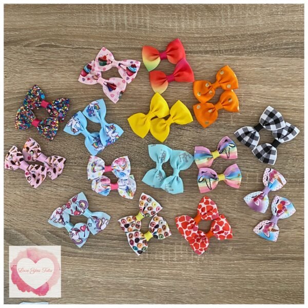 Bow hair clip sets