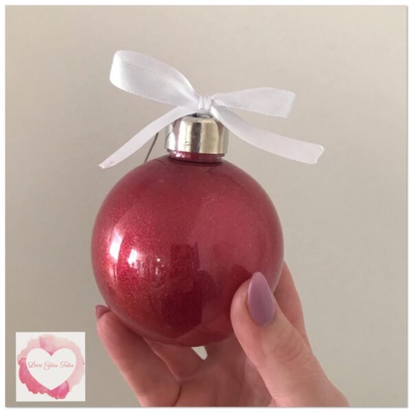 Personalised glitter Baubles - Image 14