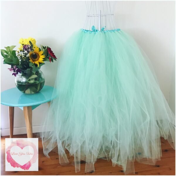 Full length mint adult/maternity Tutu skirt