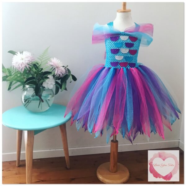 Rainbow fish tutu dress