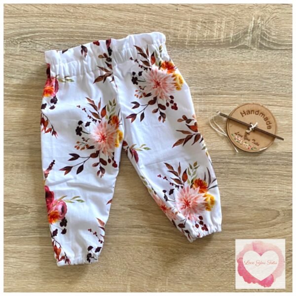 Floral Paperbag pants size 00 -ready to ship