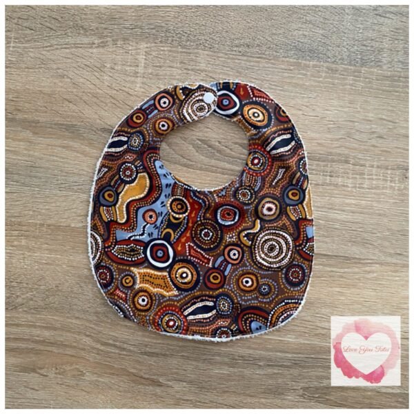 Indigenous print bib -ready to ship