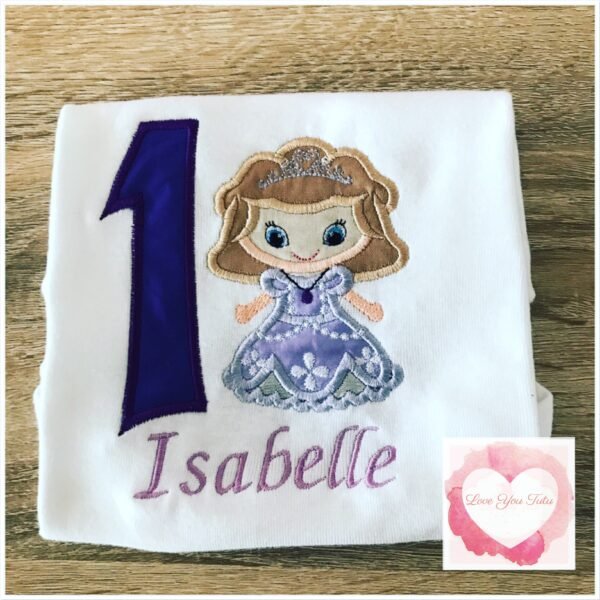 Embroidered princess design