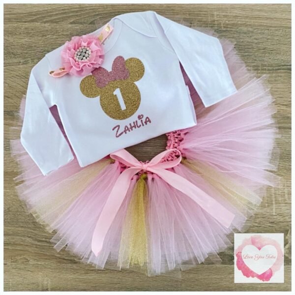 Mouse-girl glitter tutu set