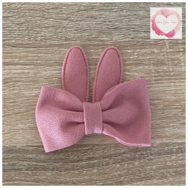 Bunny bow hair clip - Image 4