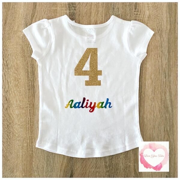 Personalised numbered design kids