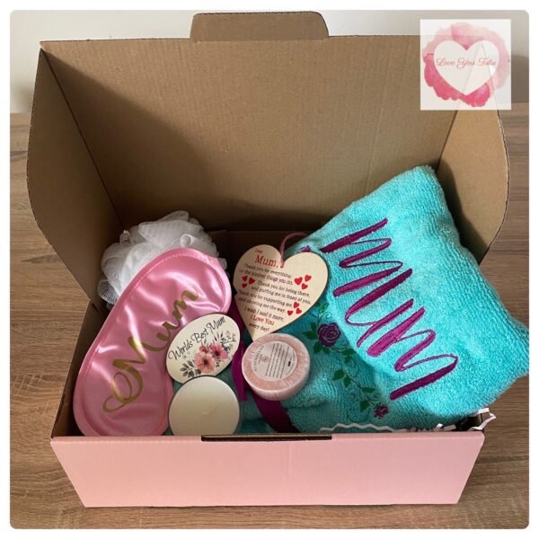 Ice blue Mum Personalised pamper gift set- ready to ship