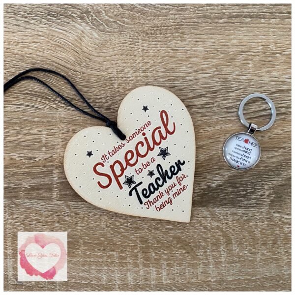 Teachers Heart decoration - Image 3