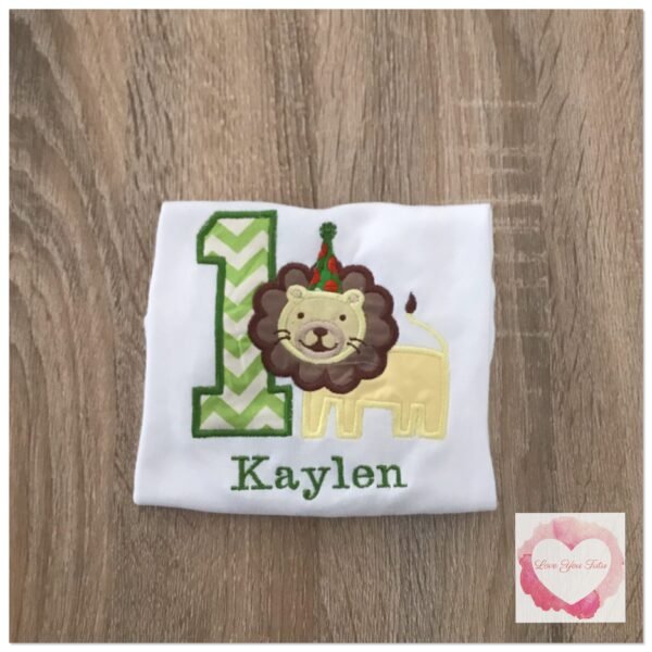 Embroidered lion 1 design