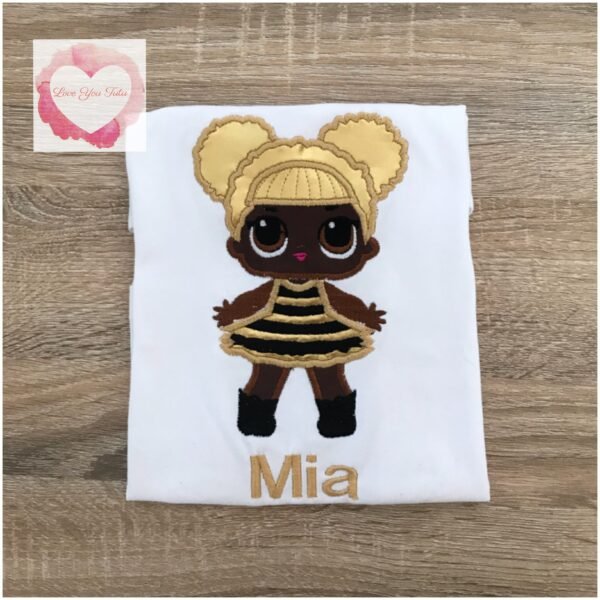Embroidered Queen doll design