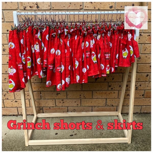 The Grinch red ornaments Christmas unisex shorts size 1 - ready to ship - Image 2