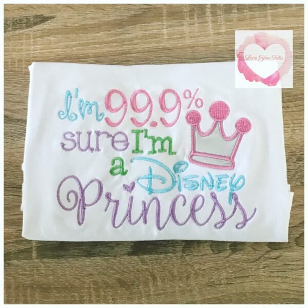 Embroidered Princess design