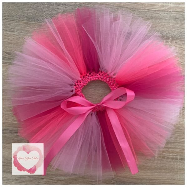 Multi pinks short tutu 1-5 years -ready to ship