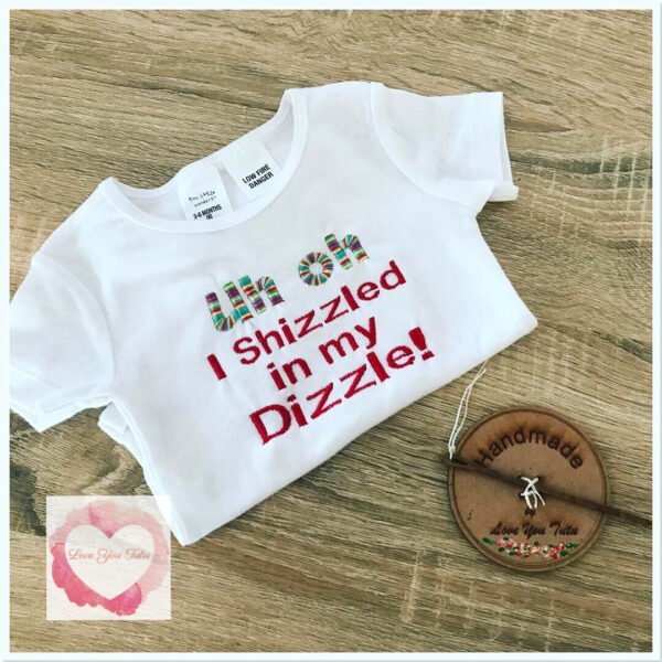 Embroidered shizzle design